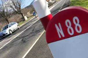L'altercation a eu lieu en contrebas du rond-point de Lachamp, sur la RN88.
