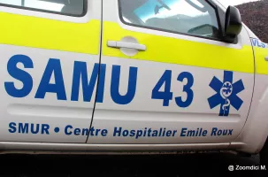 Le motard a été pris en charge par le Samu 43.