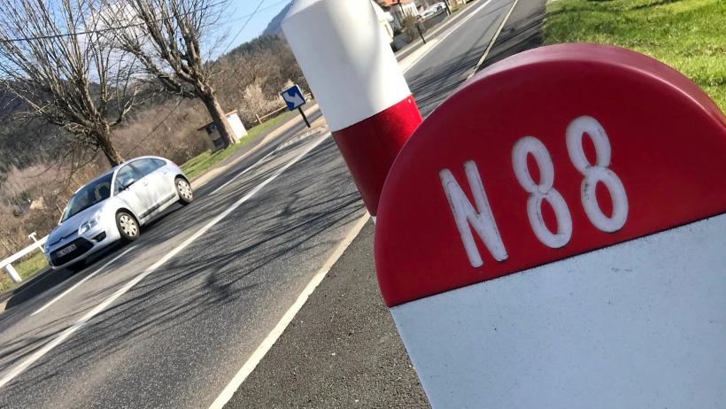 L'altercation a eu lieu en contrebas du rond-point de Lachamp, sur la RN88.